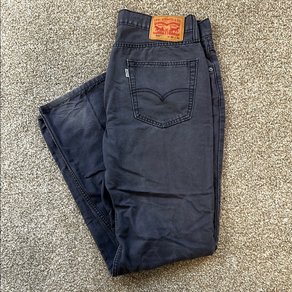 Levis 514 Gray Jeans